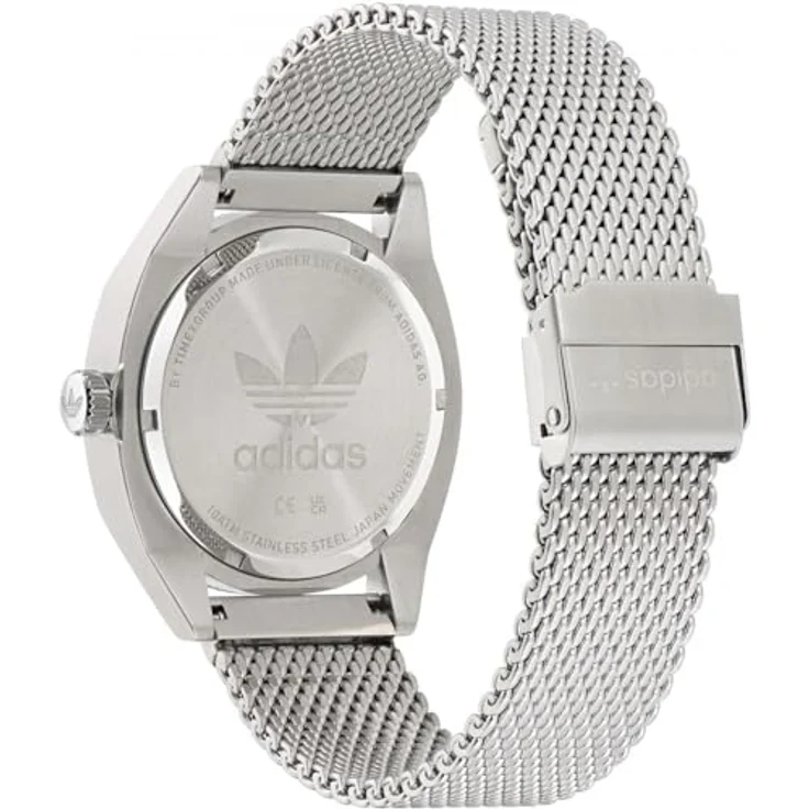 Adidas Originals Quarzuhr Edition Two, Silbernes Edelstahlgehäuse, wasserdicht bis 10 ATM – Bild 4