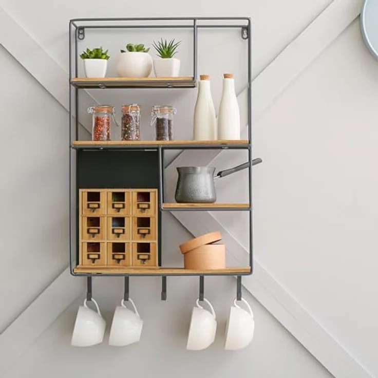 relaxdays Teebox Bambus Tee-Organizer mit 9 Fächern, Naturfarben, ideal zur übersichtlichen Teebeutelaufbewahrung – Bild 5