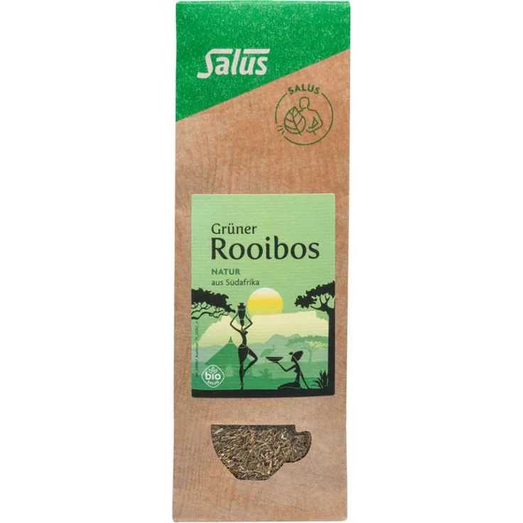 SALUS GRÜNER ROOIBOSTEE Bio Kräutertee, 75 g - natürlicher, koffeinfreier Genuss