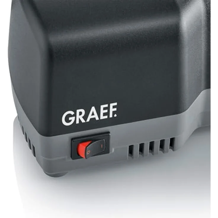 Graef CC82EU, Messerschärfer mit CrissCross-Schärftechnologie und festem Winkelführungssystem, Schwarz – Bild 2