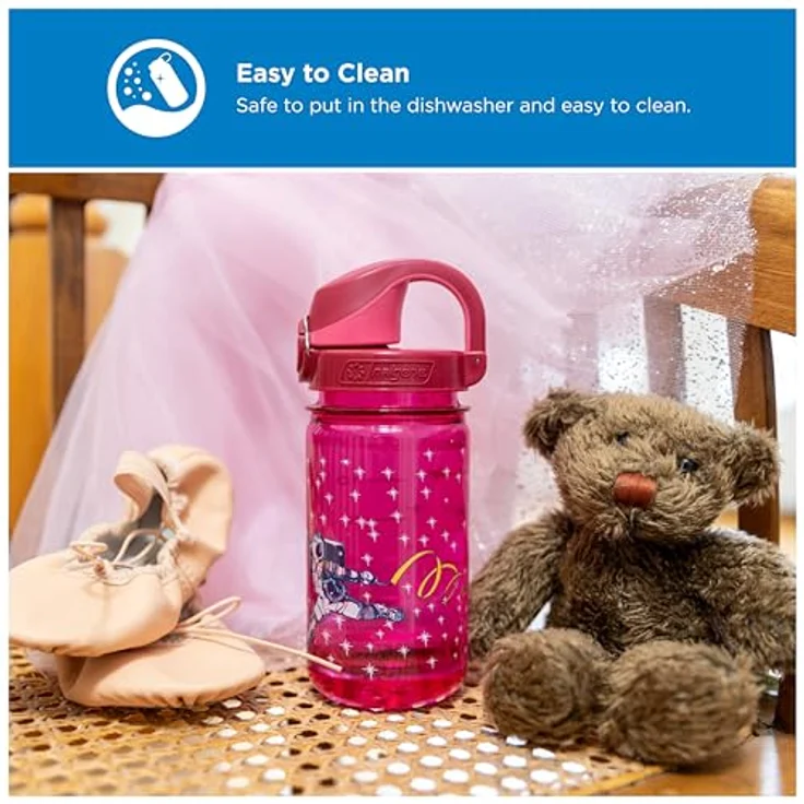Nalgene Trinkflasche 'OTF Kids Sustain', 0,35 L, bruchfest, einhandbedienbar, BPA-frei, aus 50 % recyceltem Material – Bild 3