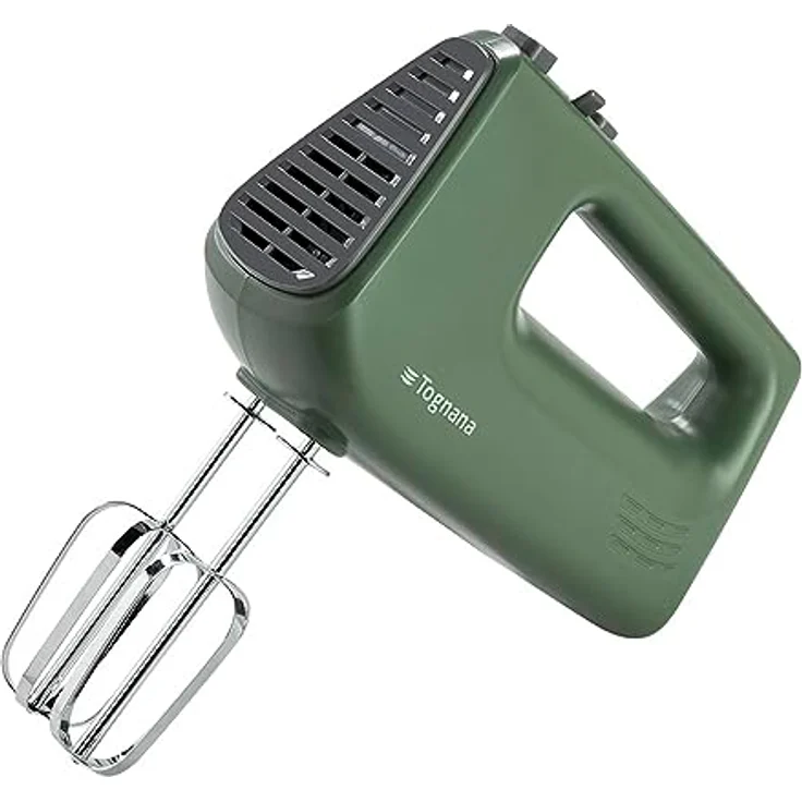 Tognana Iridea Elektrischer Handmixer, 400-W-Motor, 5 Geschwindigkeiten, TURBO-Funktion, Salbeigrün – Bild 1
