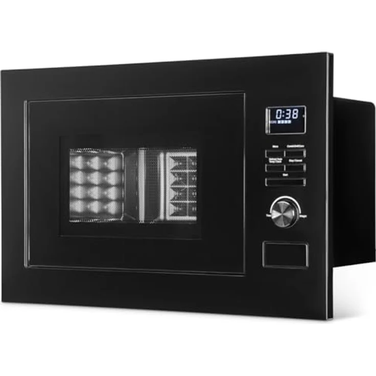 Bomann® Einbau Mikrowelle mit Grill und Heißluft | 25L Garraum, 900W, schwarz-matt – Bild 4