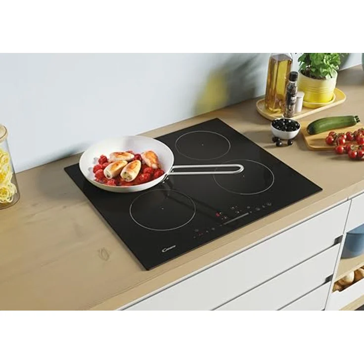 Candy Idea CIS642SCTT/1, 59 cm Induktionskochfeld mit 4 Brennern, schwarzer Glas-Keramik-Oberfläche, Touch-Panel und digitalem Timer – Bild 7