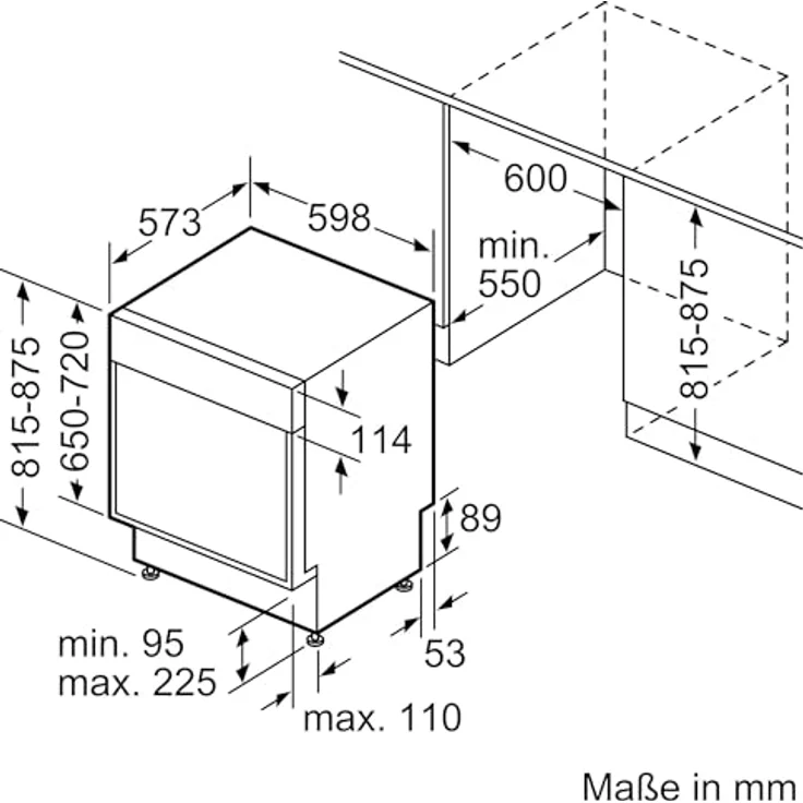 Bosch SMI2HTS08E Serie 2, 60 cm Geschirrspüler mit Home Connect, 13 Maßgedecke, Energieeffizienzklasse C, 46 dB – Bild 13