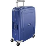Samsonite S'Cure - Spinner S Handgepäck, 55 cm, 34 L, mit 4 Rollen, Blau (Dark Blue)