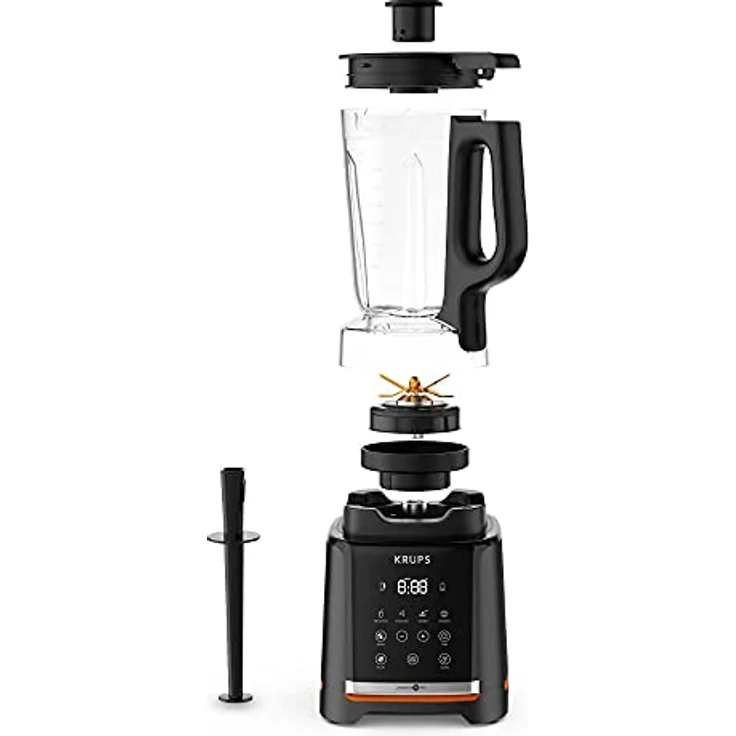 Krups KB9158 Infinymix Standmixer, 1600W, 5 Programme, 1,75L Tritan-Glasbehälter, schwarz metallic satin – Bild 3