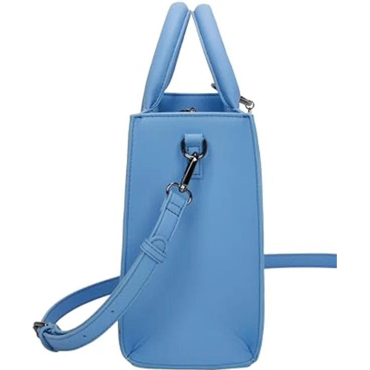 Buffalo Big Boxy Handtasche 26 cm, kompakte modische Handtasche in Blau mit abnehmbarem, verstellbarem Schulterriemen – Bild 5