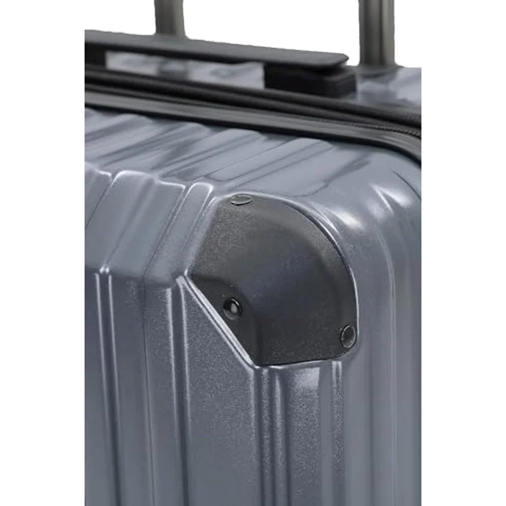 Münicase M816, Großer Koffer mit TSA-Schloss, Hardschale, 76 cm, 128 Liter, grau, 360° Rollen – Bild 4