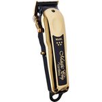 WAHL Professional 5 Star Gold Cordless Magic Clip Hair Clipper with 100+ Minute Run Time - Model 8148-700, Lightweight Clipper with Stagger-Tooth Blade for Seamless Blends, Titanium & DLC Coatings, Crunch Blade Technology, Smart LED Charge System, Includes 8 Cutting Guides