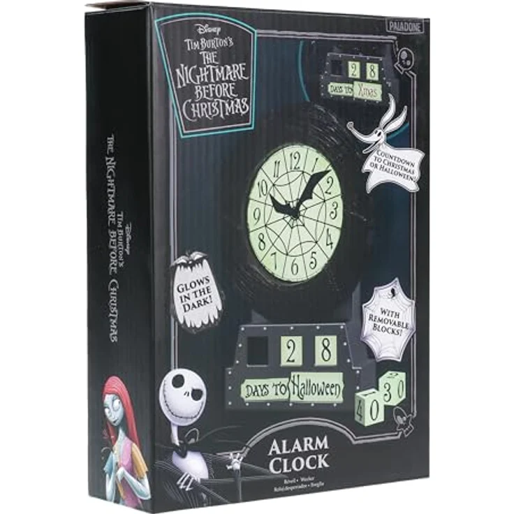 Paladone Products Wecker L'ETRANGE NOEL DE MONSIEUR JACK, Countdown-Zähler mit leuchtendem Ziffernblatt, 21 cm hoch – Bild 5