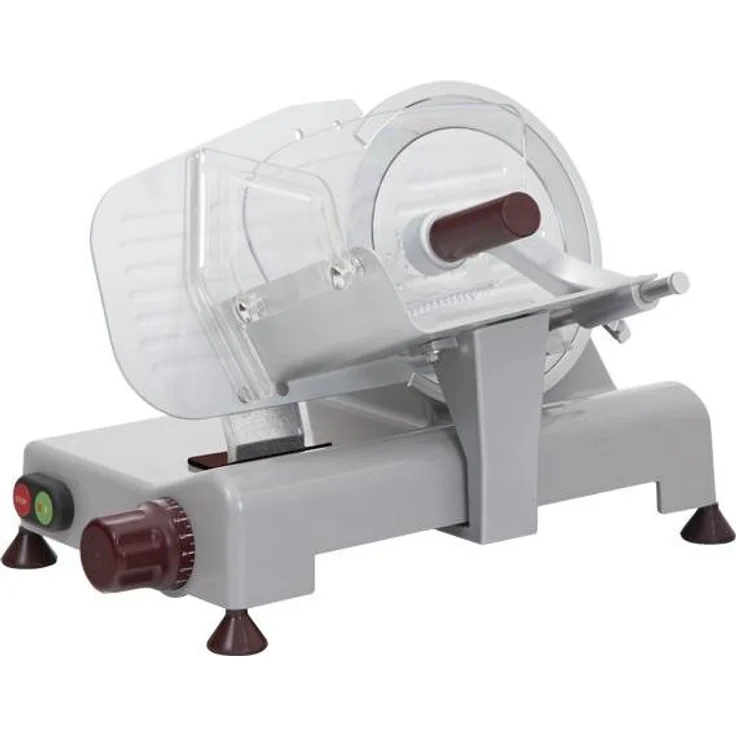 RGV Luxury Italia 20 GL-R, Elektrische Schneidemaschine aus Aluminium, 140 W, optimale Schnittstärken bis 1,6 cm, grau