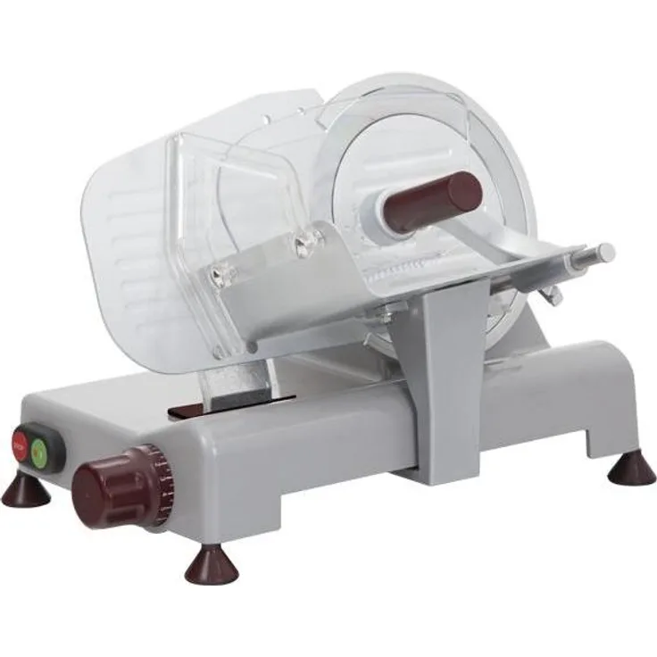 RGV Luxury Italia 20 GL-R, Elektrische Schneidemaschine aus Aluminium, 140 W, optimale Schnittstärken bis 1,6 cm, grau