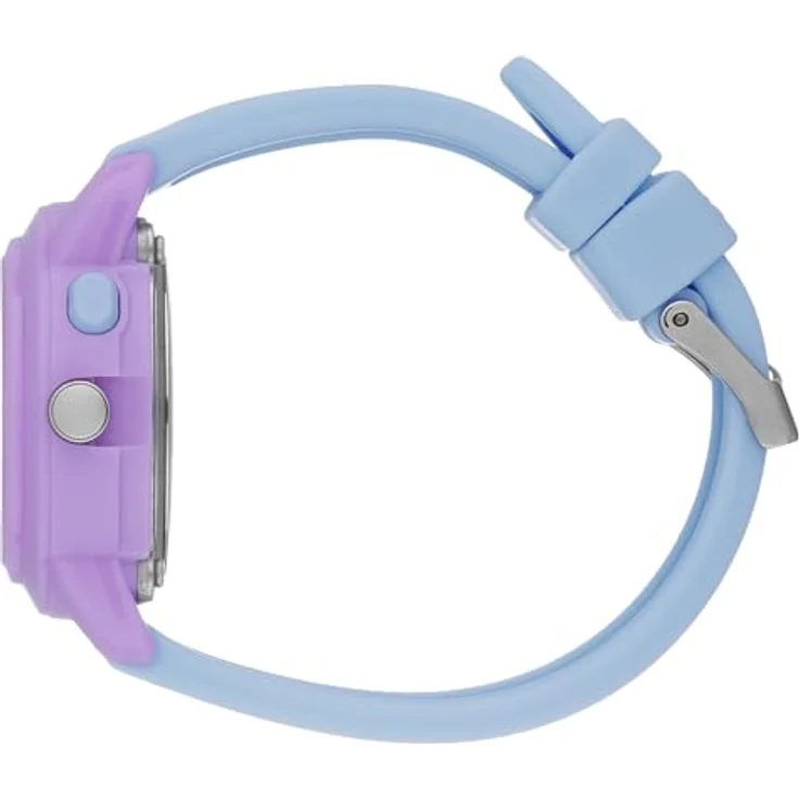 ICE-WATCH Ice Watch 024915, analoge Armbanduhr mit violettem Gehäuse und himmelblauem Silikonarmband, wasserdicht bis 3 bar, 34 mm Durchmesser – Bild 5