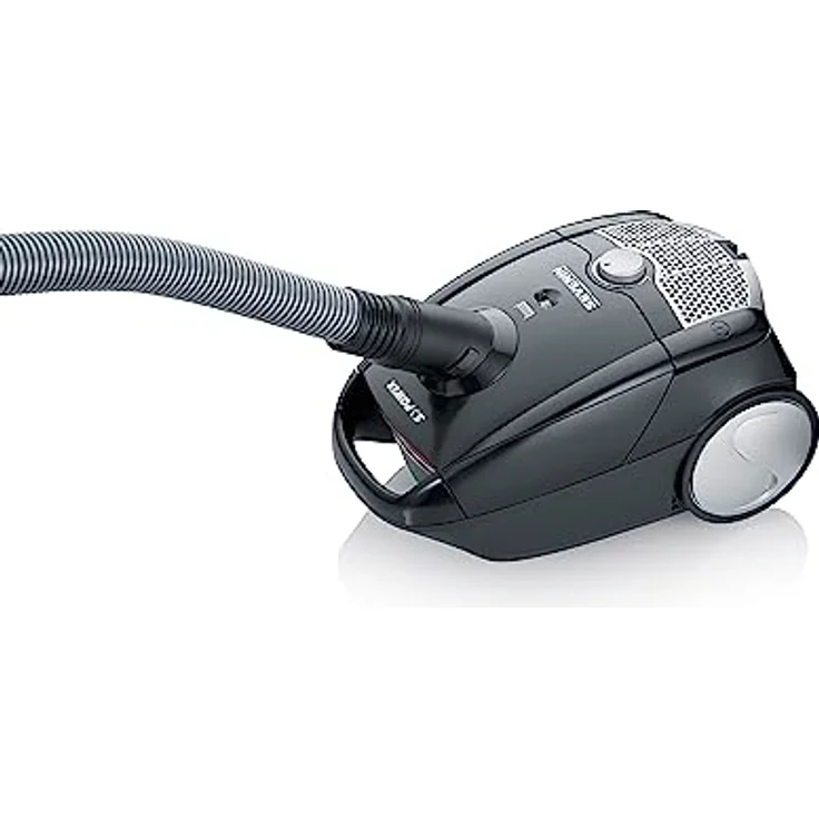 SEVERIN Staubsauger mit Beutel, kompakter Bodenstaubsauger für Teppich- und Hartböden, kraftvoller und leiser Staubsauger mit Beutel, 750 W, 8 m Reichweite, schwarz, BC 7030 – Bild 5
