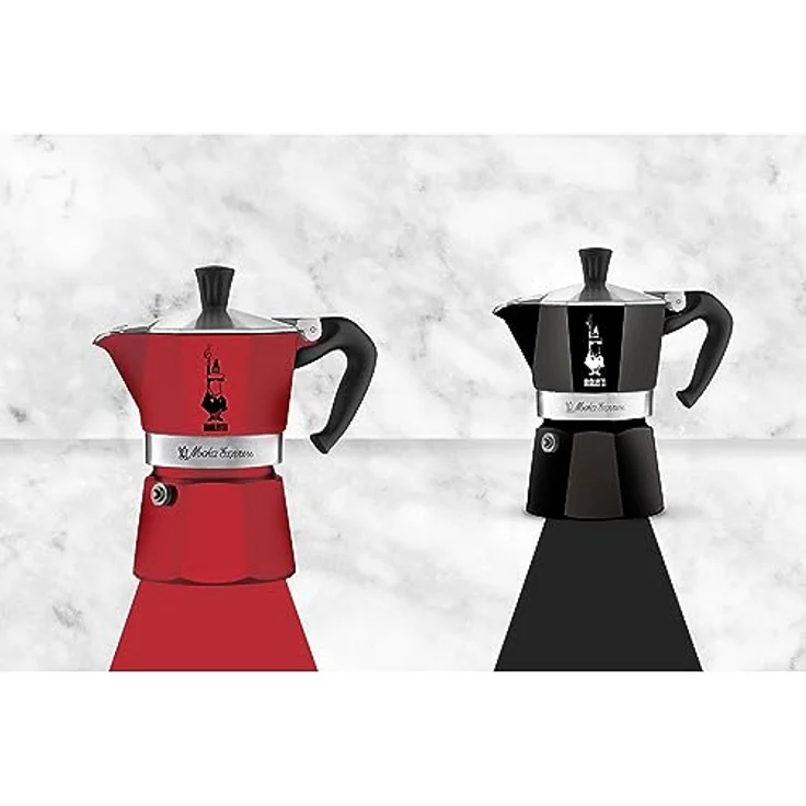 Bialetti Moka Express Red Espressokocher, Aluminium, rot, 1 Tasse – Bild 2