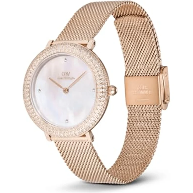 Daniel Wellington Crystalline Uhr Damen, 32mm, Japanisches Quarzwerk, doppelt beschichteter Edelstahl, Roségold – Bild 4