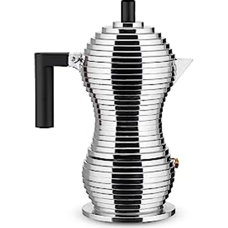 Alessi MDL02-3 B Kaffeekanne, Aluminium, schwarz – Bild 2