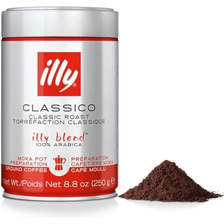 illy Kaffee, Gemahlener Mokka-Kaffee Classico, klassische Röstung - 1 Dose zu 250 g – Bild 2