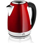 ETA Wasserkocher Edelstahl Ela Digi mit Temperatureinstellung - 1,7L, 2100W, 40-100°C, Rot