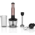 Arzum Stabmixer 1500W Stabmixer-Set Pürierstab Handmixer Zerkleinern, 4 Klingen, 500 ml Schüssel, Schneebesen, 800 ml Messbecher