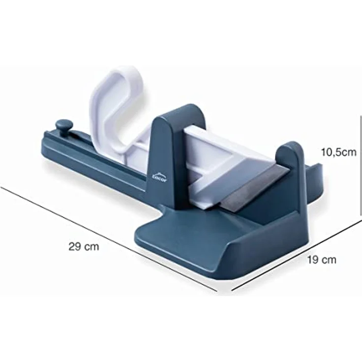 Lacor - 60559 - Guillotine für Würste 100% frei BPA, Edelstahlklinge, Maximale Sicherheit, spülmaschinenfest, Maße 29 x 19 x 10,5 cm, Ø 5,5 cm, grau – Bild 2