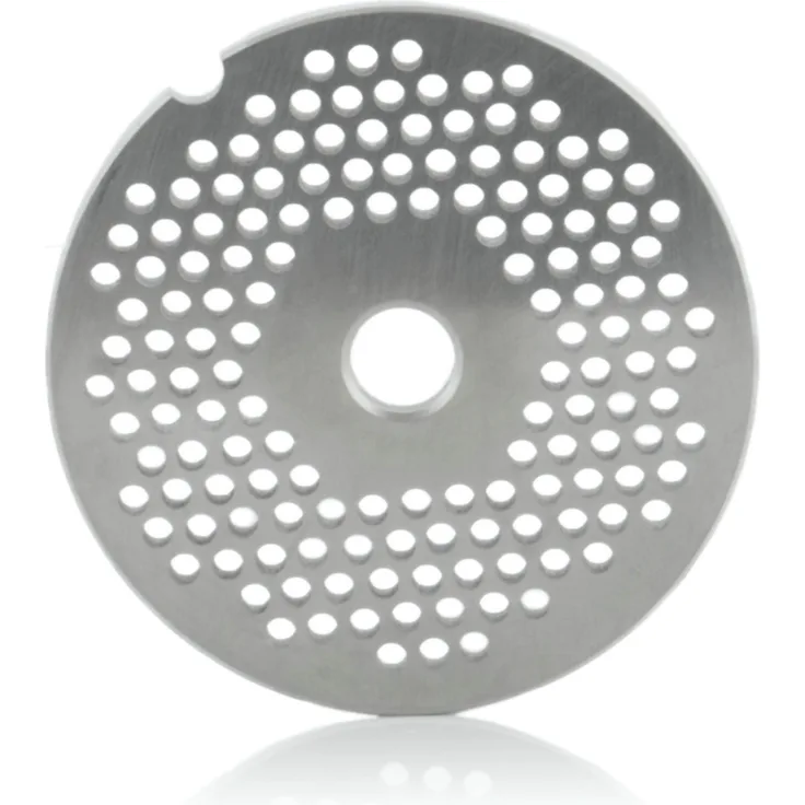 Zelsius Fleischwolfaufsatz Edelstahl Lochscheibe ø 3 mm für Profi Fleischwolf elektrisch, ø 7 cm - Perfektes Schneiden von Fleisch, Fisch, Obst und Gemüse