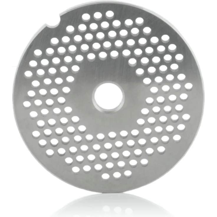 Zelsius Fleischwolfaufsatz Edelstahl Lochscheibe ø 3 mm für Profi Fleischwolf elektrisch, ø 7 cm - Perfektes Schneiden von Fleisch, Fisch, Obst und Gemüse – Bild 1