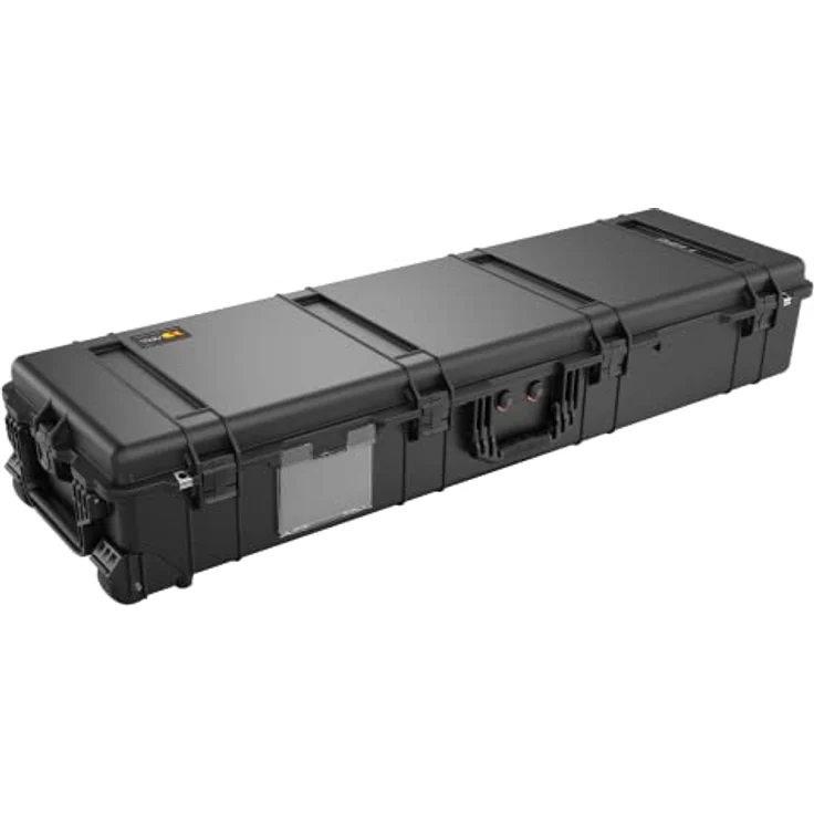 PELI 1770 Transportkoffer mit Extrem Robusten Rollen aus Polyurethan, IP67 Wasserdicht, 120L Volumen, Schaum, Schaum, Schwarz – Bild 3