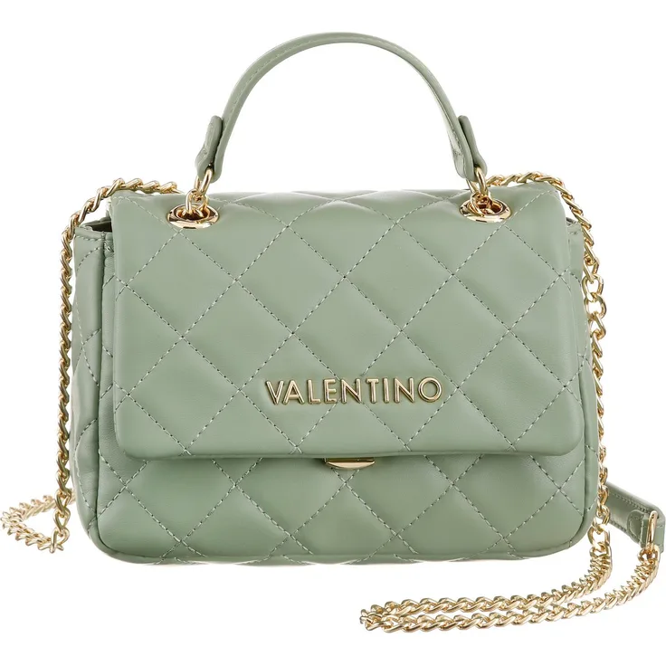 VALENTINO BAGS Umhängetasche OCARINA, Damen Handtasche Schultertasche Kettentasche, goldfarbene Metallkette