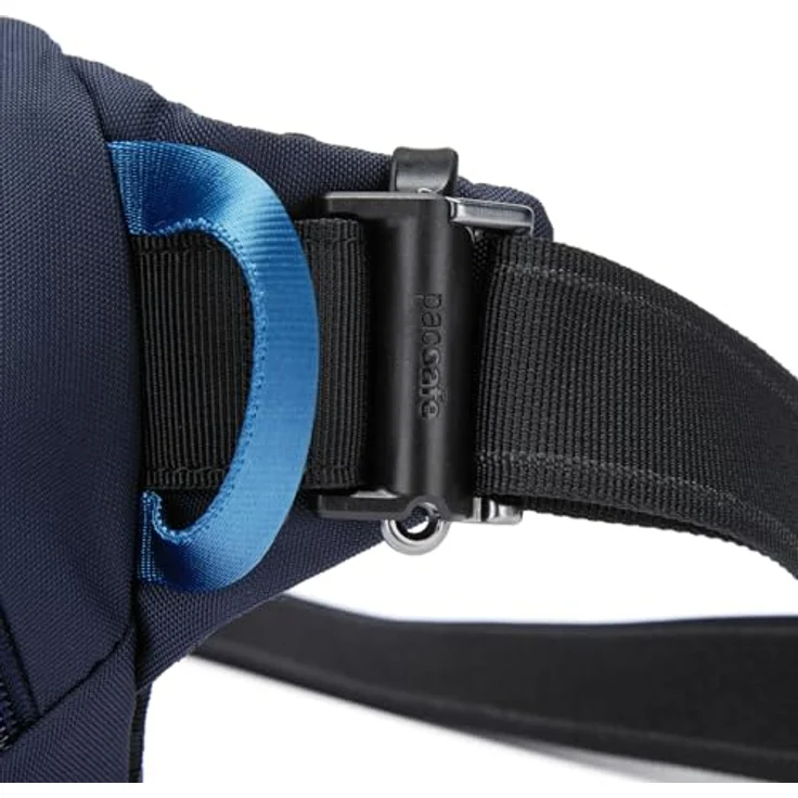 Pacsafe Vibe 100 Gürteltasche RFID, 27 cm, 100% Nylon, blau – Bild 11