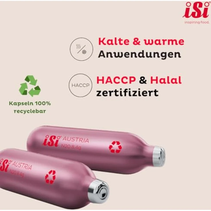 iSi Sahnekapseln 10-er Pack Professional Chargers – Bild 6