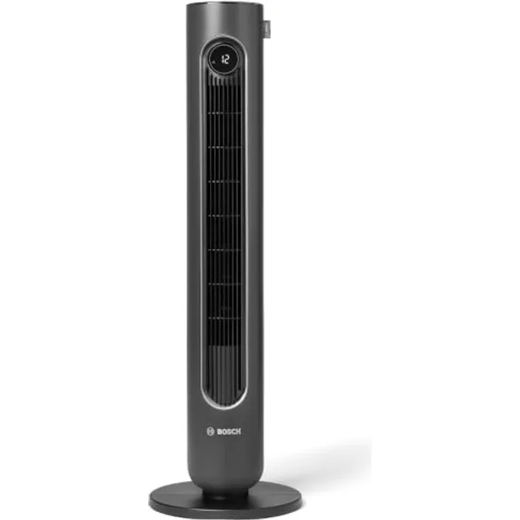 Bosch Home Comfort Tower Fan 6000 EU, Turmventilator mit 12 Geschwindigkeitsstufen und leisen DC-Motor