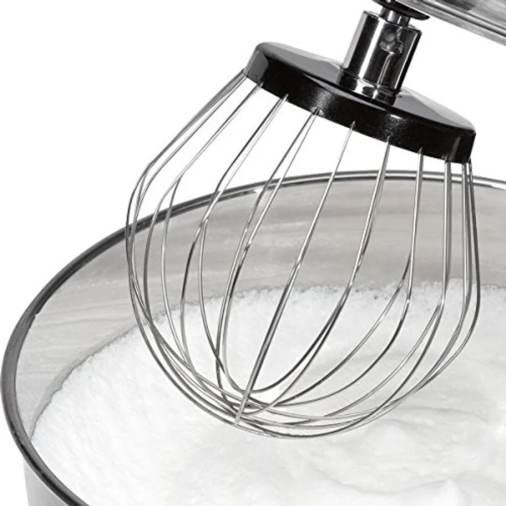 Bomann KM 398 Küchenmaschine, 1200W, 6,3 L Schüssel, inkl. Küchenwaage, 8 Geschwindigkeiten, rot – Bild 4