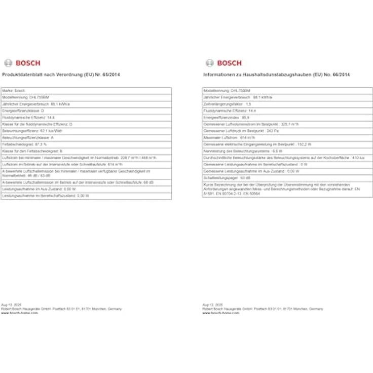 Bosch DHL755BM Lüfterbaustein, grau-metallic, mit 3 Leistungsstufen, Arbeitsplatzbeleuchtung und 468 m³/h_max Lüfterleistung – Bild 12