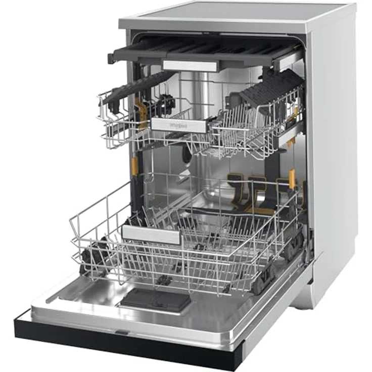 Whirlpool MaxiSpace W7F HS41 X, Freistehender Geschirrspüler, 60 cm, Edelstahl Schwarz, 15 Maßgedecke, 41 dB Geräuschpegel, Energieeffizienz C – Bild 3
