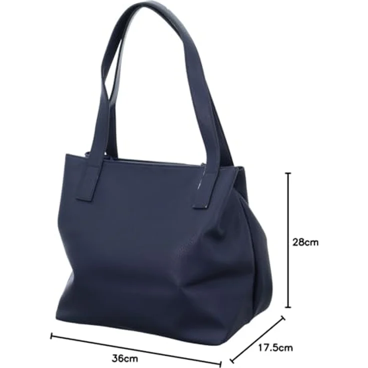 TOM TAILOR Shopper Miri zip, aus griffigem Lederimitat mit praktischen flachen Handgriffen, in zwei tollen neuen Farbvarianten – Bild 6