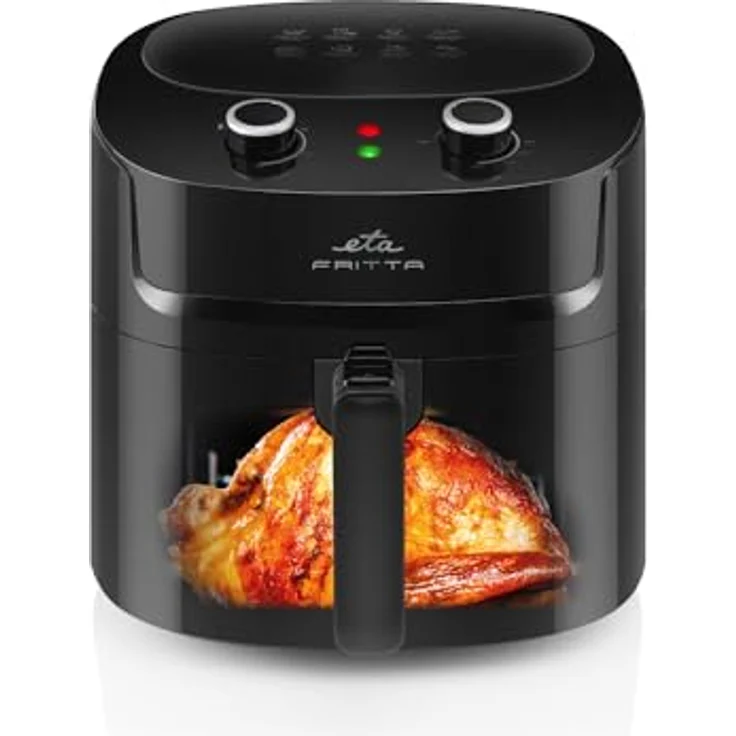 ETA Heißluftfritteuse Fritta I Heißluftfritteuse I 7.2 Liter XXL Fritteuse I 1800 Watt I 160-220°C I Touch Display I Timer I Energiesparend – Bild 2