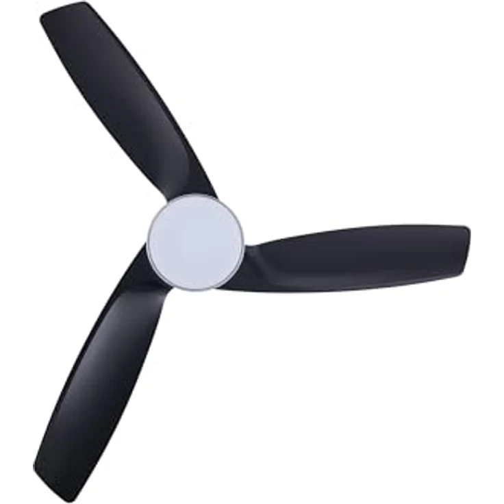 Lucci Air Bronx, Energiespar Deckenventilator mit LED Beleuchtung, Fernbedienung, 132 cm, Chrom glänzend, schwarz – Bild 5