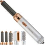 ProfiCare Lockendreher PC-HAS 3132, Warmluftbürste, 4in1 Hairstyler, 5 wechselbare Stylingaufsätze, ergonomischer Griff, Rose