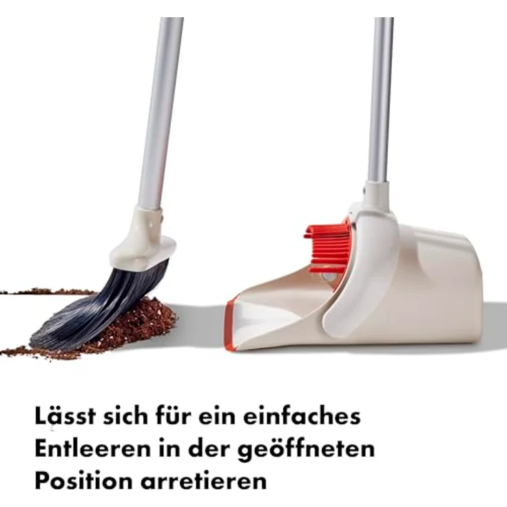 OXO Good Grips langstieliges Handfeger und Schaufel Set zum aufrechten Fegen – Bild 5