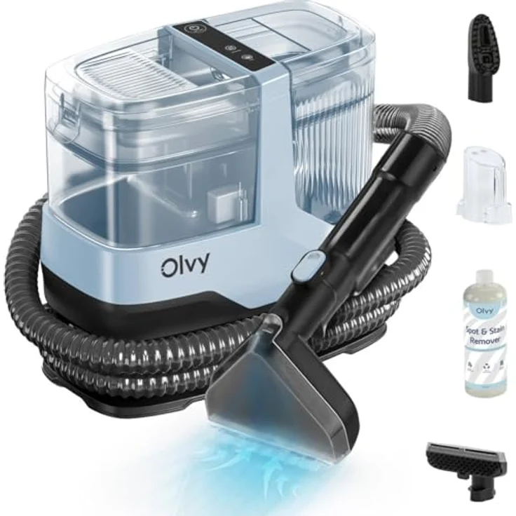 Olvy Teppichreiniger Waschsauger 17.000 PA, leistungsstarker Nasssauger für Sofa, Auto & Teppich, inkl. Zubehör & Reinigungsmittel – Bild 1