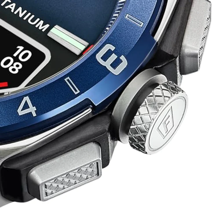 Festina Herrenuhr F23000/1 Connected D Titan Gehäuse silberfarben Kautschukarmband blau, blau – Bild 4