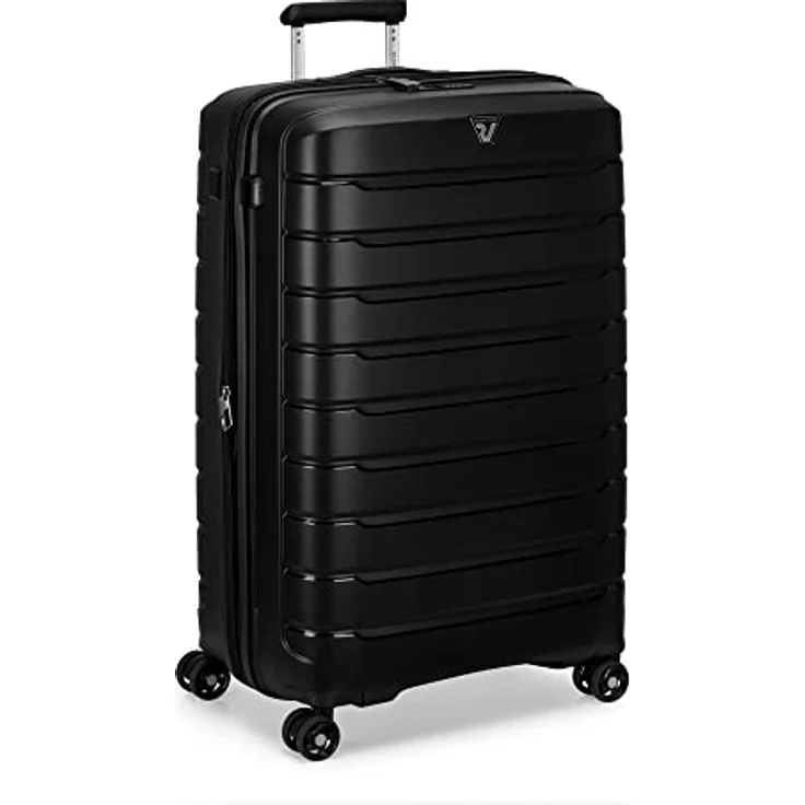 Roncato B-Flying, Großer Koffer 78 cm - Erweiterbar, 111 L, Schwarz, mit 4 multidirektionalen Rädern, wasserabweisend – Bild 1