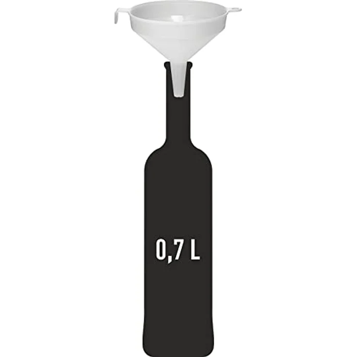 Browin 350010 Trichter Ø 10 cm, Trichter für Alkohol, Fassungsvermögen von 220 ml, zum Abfüllen Flaschen Wein, Bier, sicheres Material, Weiß – Bild 2