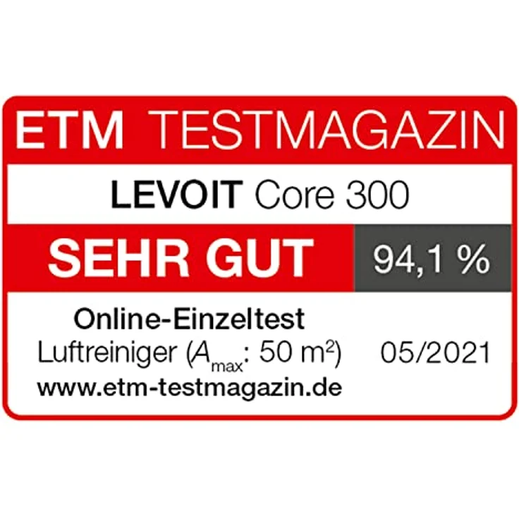 LEVOIT Core 300 Luftreiniger H13 HEPA Luftfilter für Allergiker, Air Purifier gegen 99,97% von Schimmel Staub Gerüche, 4 Ersatzfilter zur Auswahl, CADR 187m³/h für 40㎡ Raucherzimmer, Timer leiser Schlafmodus – Bild 2