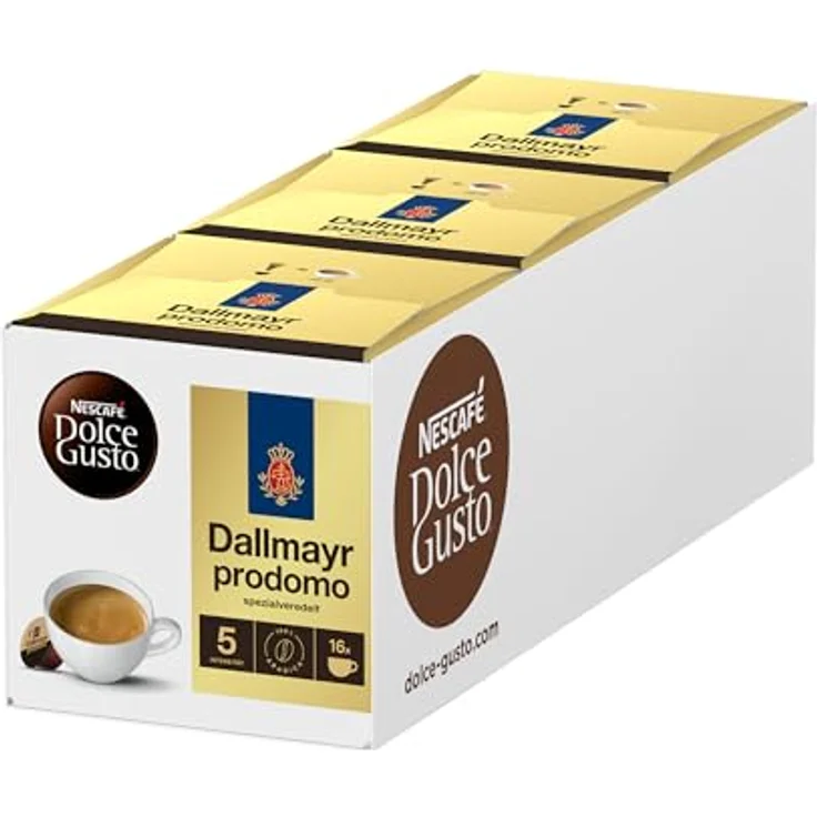 Nescafé Dolce Gusto Dallmayr prodomo, Kaffee, Kaffeekapsel, 3er Pack, 3 x 16 Kapseln – Bild 2