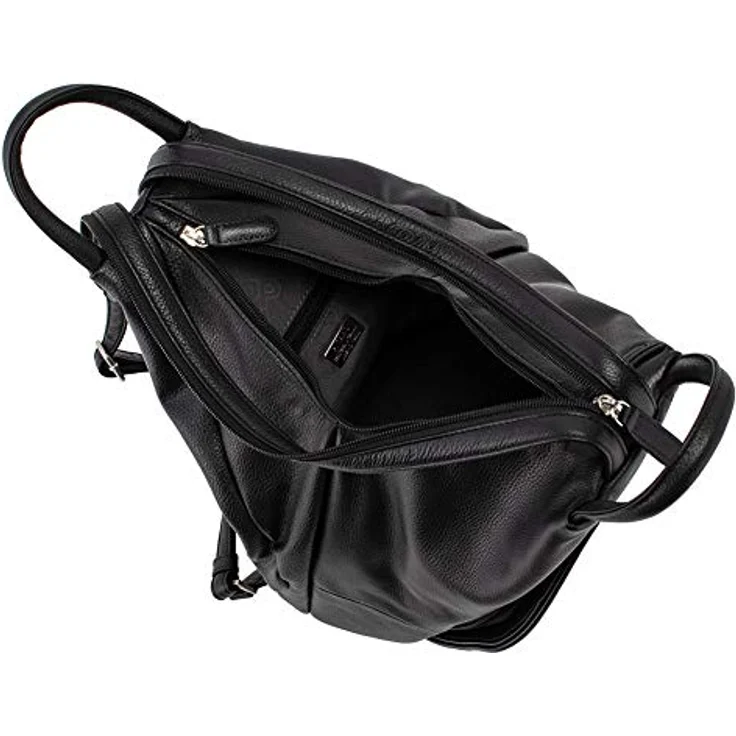 Picard Luis City Rucksack, 100% Leder, 34 cm, schwarz – Bild 4