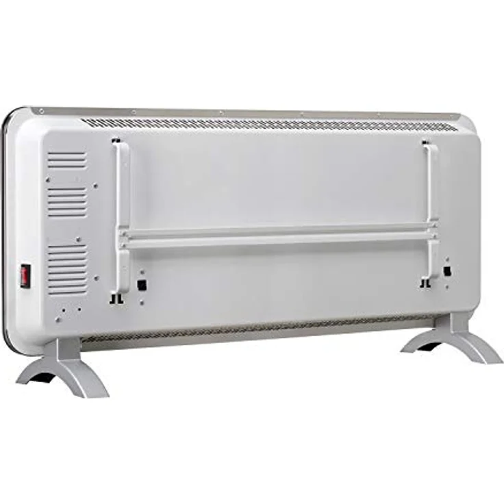 Concept KS4000 Elektrischer Konvektor Glaskonvektor Heizung Thermostat Standheizgerät Gehärtetes Glas LED-Anzeige 1000/2000W 20 m2 (Weiß) – Bild 2