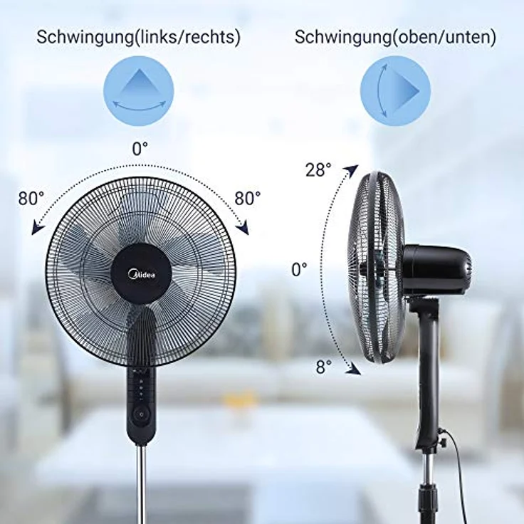 Comfee FS40-15FR 3 Geschwindigkeitsstufen, Timerfunktion – Bild 5